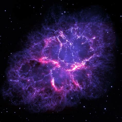 purple galaxy, crab nebula, space, m1, ngc 1952, taurus a, glow ...