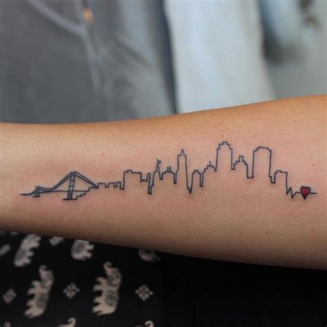 Outline Skyline Tattoo Design | Tattoo designs, Skyline tattoo, Tattoos