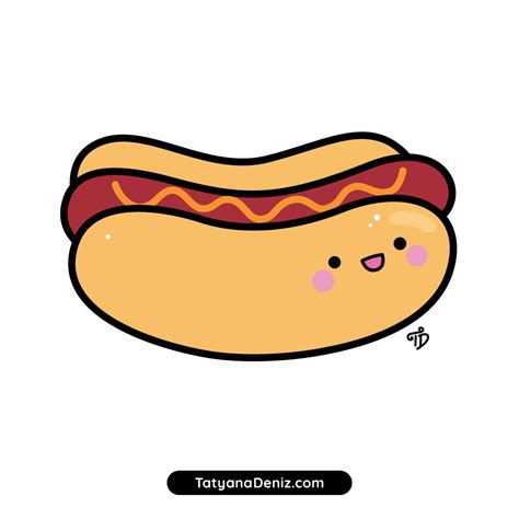 Chili Dog Drawing