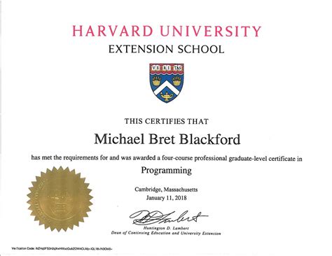 Harvard Programming Certificate | TUTORE.ORG - Master of Documents