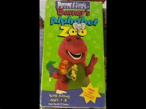 Barney's Alphabet Zoo 1994 VHS - YouTube