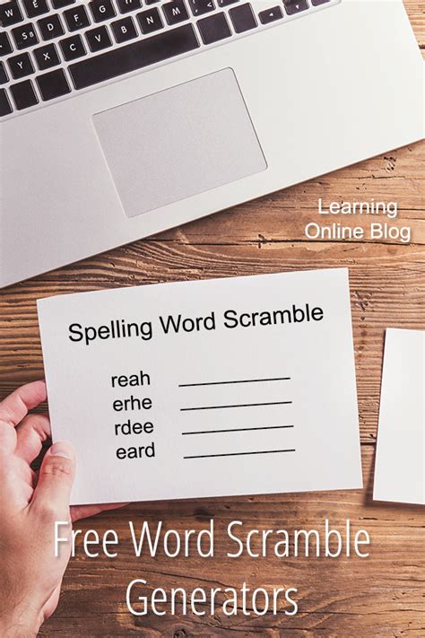 Free Word Scramble Generators - Learning Online Blog