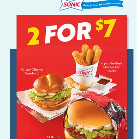 Sonic Coupon Code: Enjoy two SONIC® classics for just $7! Choos