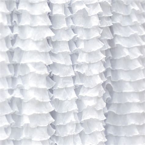 Frilly perfect white ruffle fabric double stretch | Ruffle fabric, Fabric, Frilly