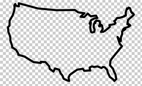 United States Blank Map Border U.S. State PNG, Clipart, Area, Black ...