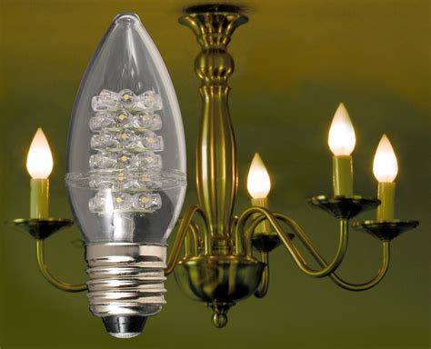 2.4-Watt Flame Tip LED Chandelier Bulb with Standard 26mm Edison Base ...