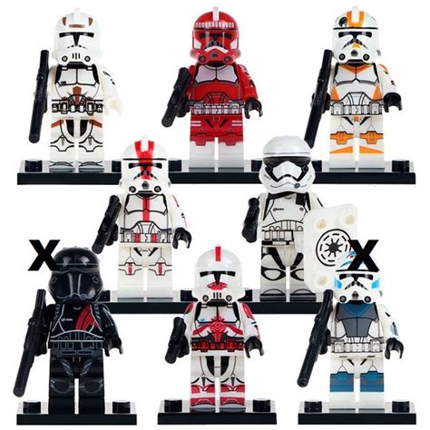 6pcs Stormtrooper Clone Trooper Lego Toys Star Wars Minifigure Block Toys