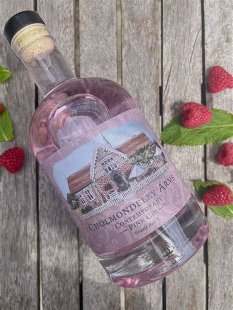 The Cholmondeley Arms Pink Gin | Cholmondeley Arms | Cheshire Pub and B & B