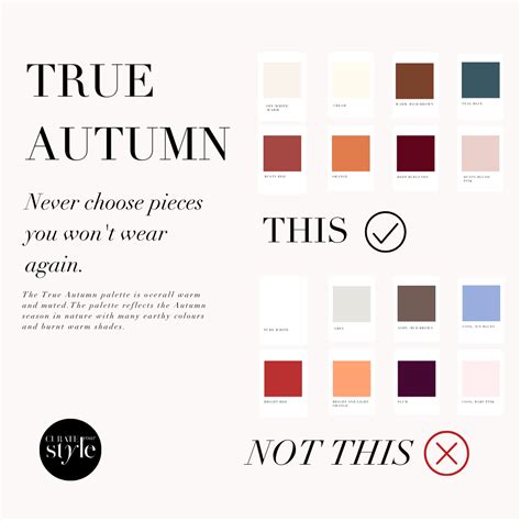 The True Autumn Colour Palette | Curate Your Style