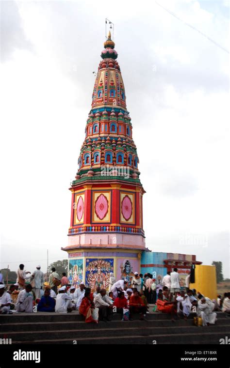 Varkari gathered at Pundlik temple on occasion of Ashadhi Ekadashi at Pandharpur town ; Solapur ...