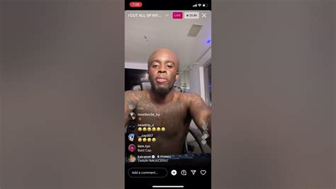 Kai Cenat Went Bald On IG Live!! 🤣🤣 - YouTube