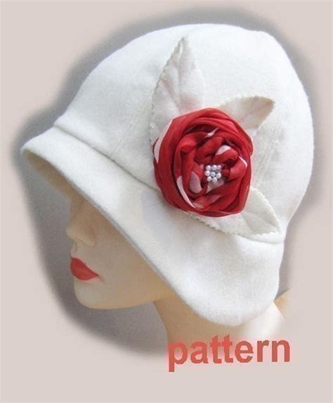 Cloche hat sewing pattern -medium - Roaring 20s flapper Cloche sewing pattern | Hat patterns to ...