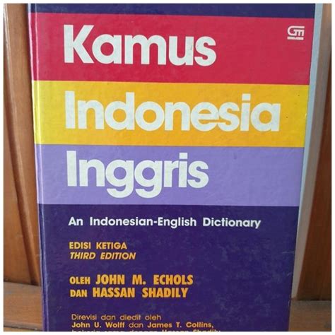 Kamus Indonesia - Inggris Edisi Ketiga | DINOMARKET | Belanja Online Bebas Resiko | Asli - Baru ...