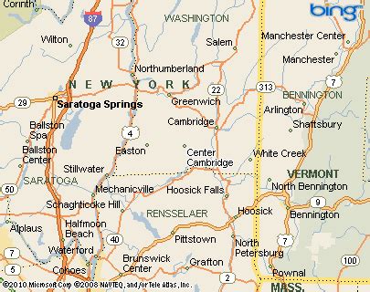 Center Cambridge, New York Area Map & More