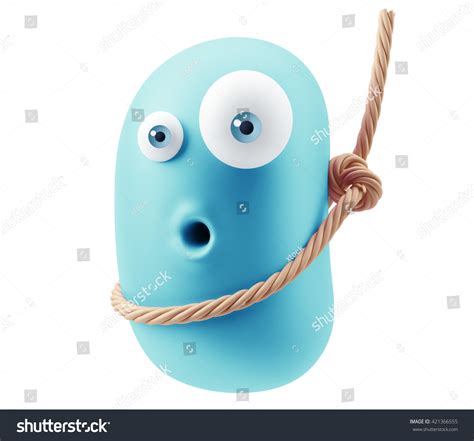 Hanging Gallow Emoji Cartoon 3d Rendering Stock Illustration 421366555 | Shutterstock