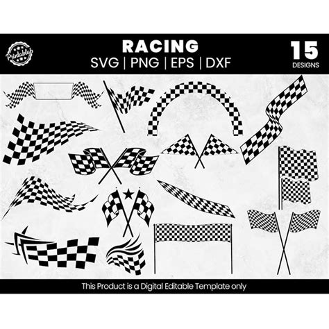 Racing Svg Bundle | Racing Flag Svg | Hot Mess Never Stresse - Inspire ...