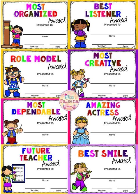 Award Ideas For Kindergarten