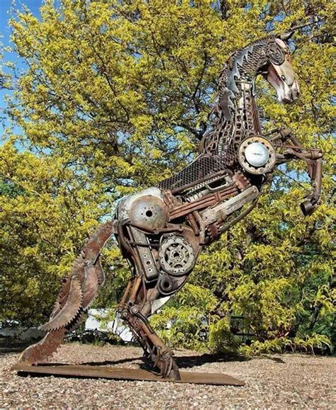 Mechanical horse Mechanical Horse, Scrap Metal Art, Bald Eagle, Wrought ...