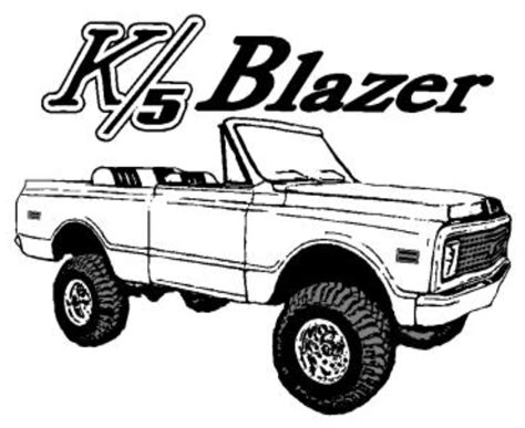 Chevy Blazer Coloring Pages