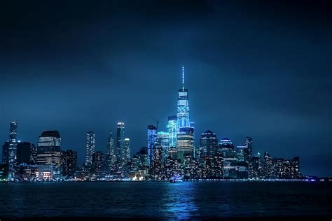 Skyline at Night Photograph by Daniel Carvalho - Fine Art America