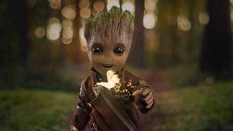 1360x768 Resolution Baby Groot 2019 Desktop Laptop HD Wallpaper - Wallpapers Den