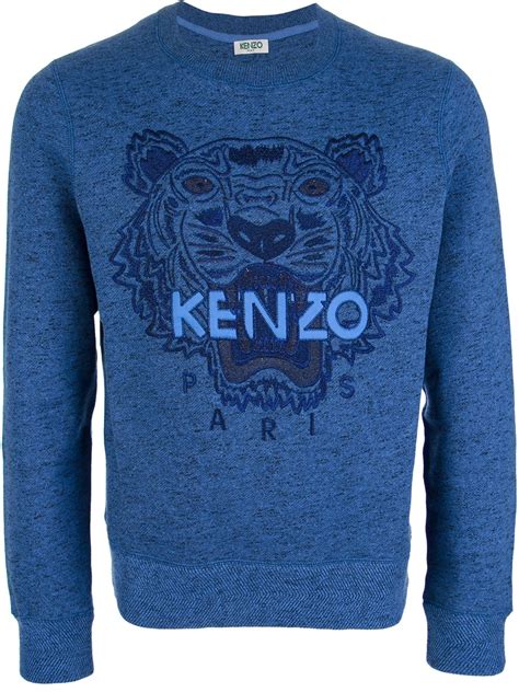 Kenzo Embroidered Tiger Sweater in Blue for Men (tiger) | Lyst