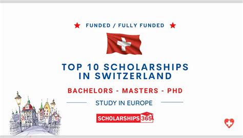 10 Top Switzerland Scholarships 2024-2025 for Study in Switzerland