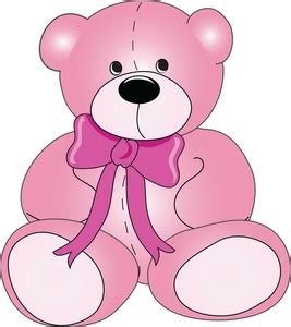 pink teddy bear clipart - Clip Art Library