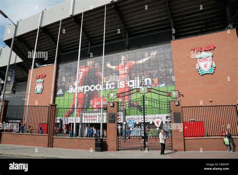 Anfield kop end external liverpool hi-res stock photography and images ...