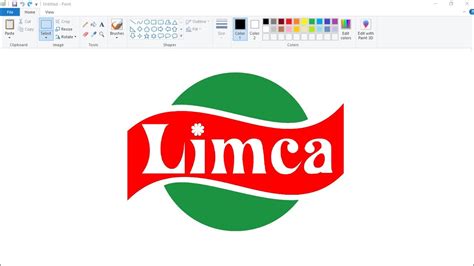 How to draw The Limca Logo in Computer using Ms Paint | Limca Logo ...