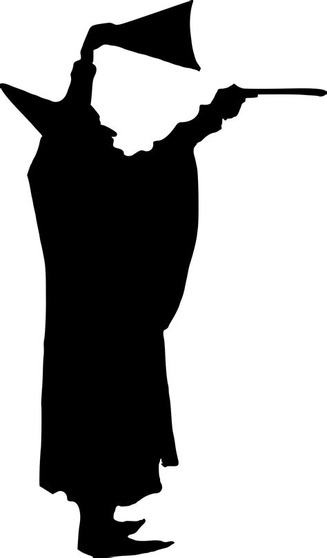 Clipart - Magician silhouette