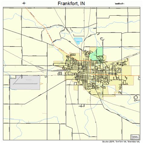 Frankfort Indiana Street Map 1825324