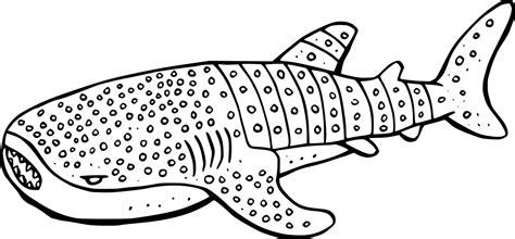 Cartoon Whale Shark Coloring Pages - Coloring Cool