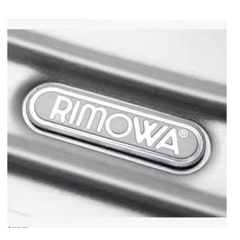 Waterproof aluminum alloy Rimowa logo, luggage label sticker | Shopee ...