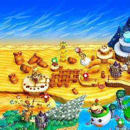 New Super Mario Bros U World Map - Time Zones Map