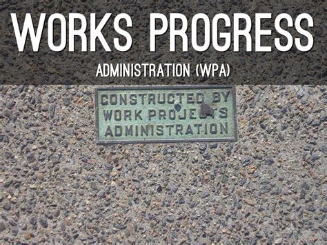 Works Progress Administration(WPA) by Matthew Ruth