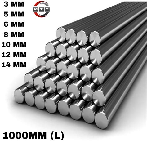 304 Rod Stainless Steel Shaft SS304 Round Bar 3mm 5mm 6mm 8mm 10mm 14mm (1000MM) | Shopee Malaysia