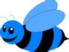 Blue Bee Clip Art at Clker.com - vector clip art online, royalty free & public domain