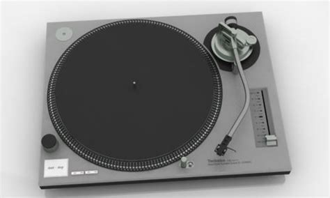 technics turntable 3d model