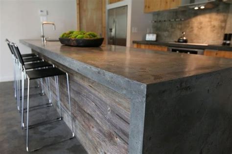 isla para cocina de concreto cemento alisado | Outdoor kitchen countertops, Concrete kitchen ...