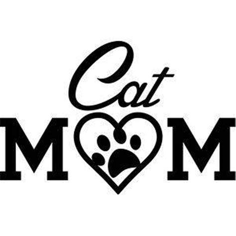 Cat Mom Paw Print Vinyl Car Decal Bumper Window Sticker Any image 0 ...