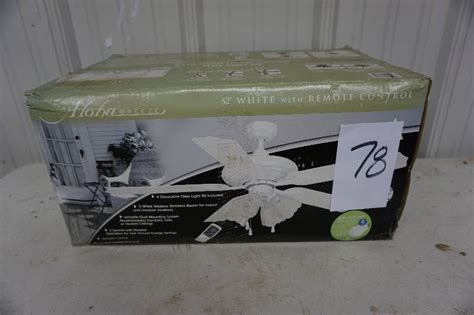 Aloha Breeze 52" White Ceiling Fan With Remote Control | Lakes Area Spring Consignments | K-BID