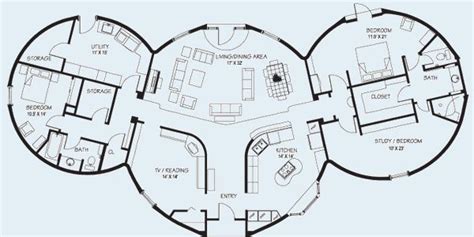 Floor Plans | www.dome-homes.com | Hobbit house, House flooring, Underground homes