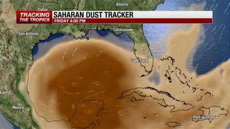 Saharan dust arrives in Southwest Florida after a 6 thousand miles ...