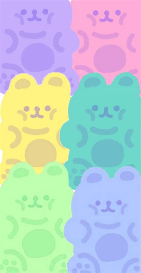 Jelly Bears Wallpaper 4K, Gummy Bear, Black Background, 46% OFF
