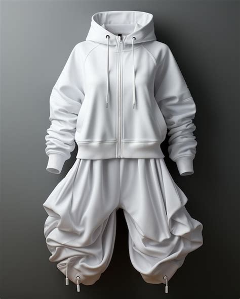 Premium AI Image | tracksuit mockup front view white