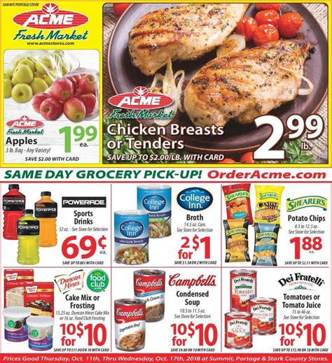 ACME Fresh Market Weekly Specials Flyer January 17 - 23, 2019 ...