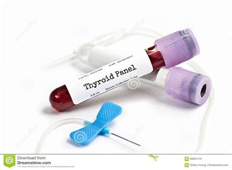 Thyroid Panel Lab Sample stock photo. Image of tubing - 66837470