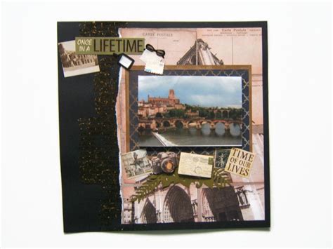 Travel Shadow Box Layout Travel Gift 12 by 12 Travel Layouts, Premade ...