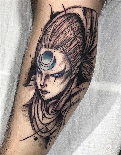 Diana tattoo by Gustavo Takazone Instagram: @gtakazone League of Legends #tattoo #art | Tatuagem ...